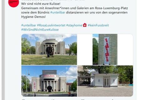 Berlin: Volksbühne gegen Hygiene-Demo